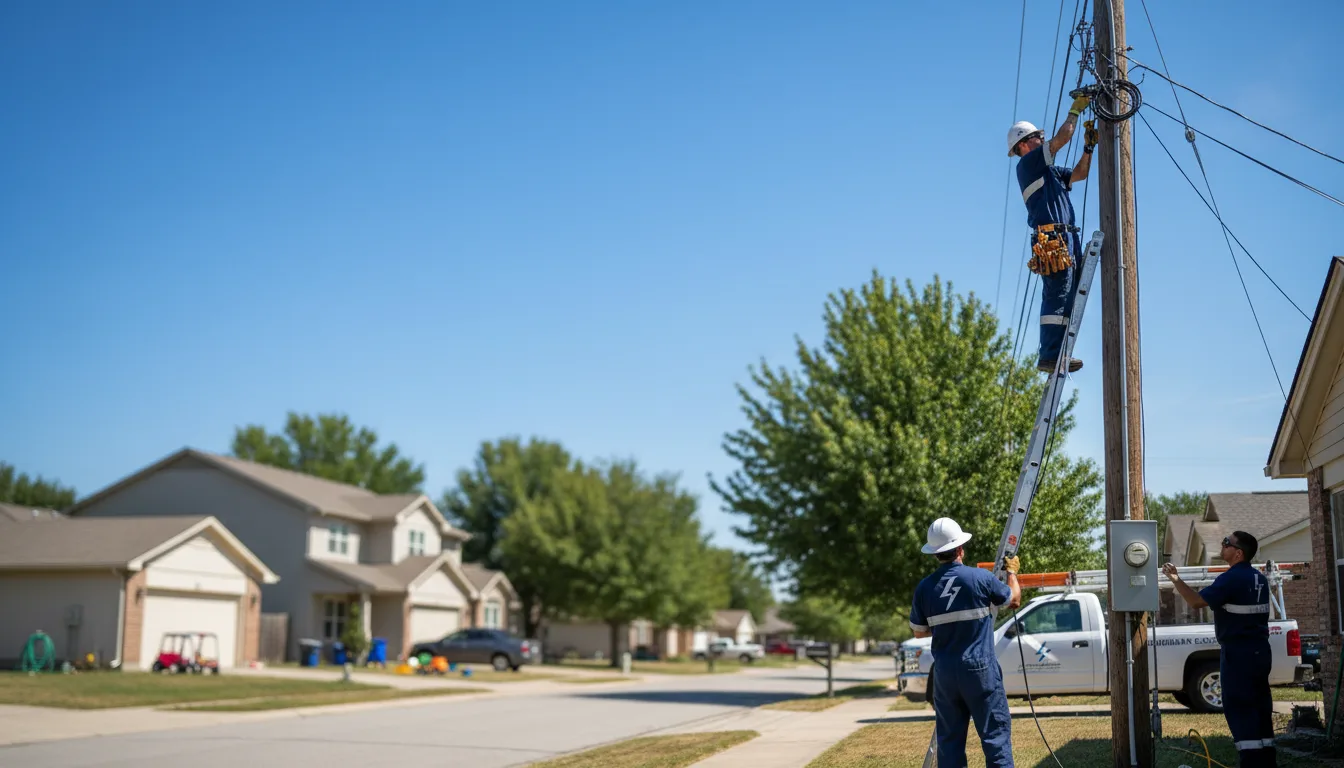 Residential electrician providing installation services in Sebastopol, MS